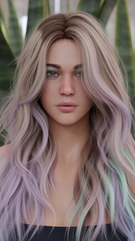 Pastel Peekaboo Highlights