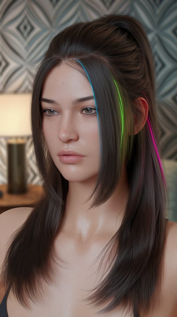 Neon Peekaboo Hair
