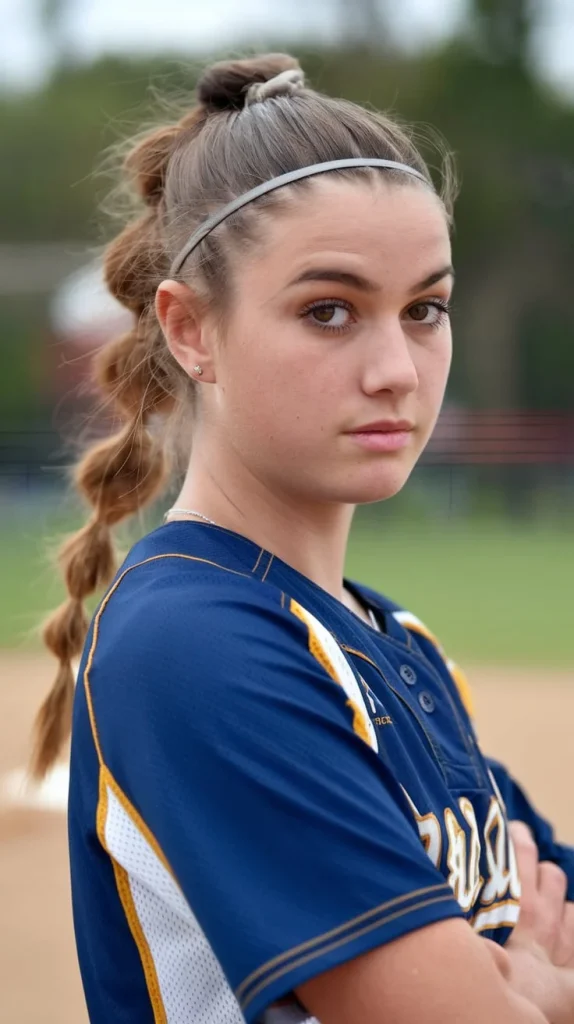 Half-Up Ponytail with a Twist