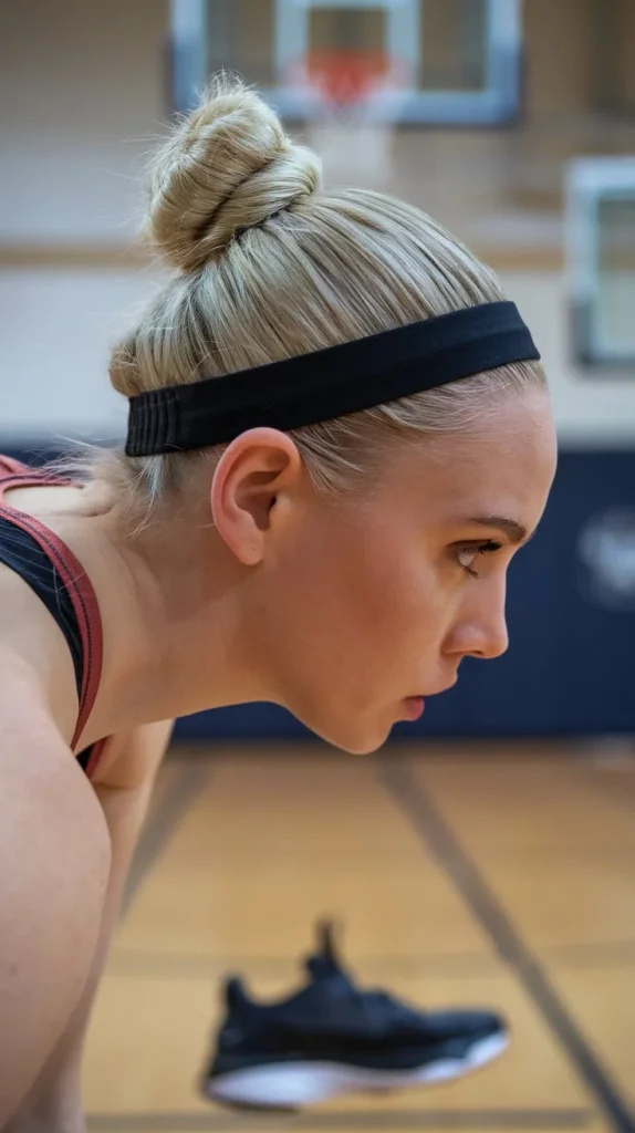 Low Bun with a Headband