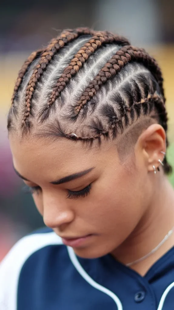 Mini Dutch Braids for a Secure Hold