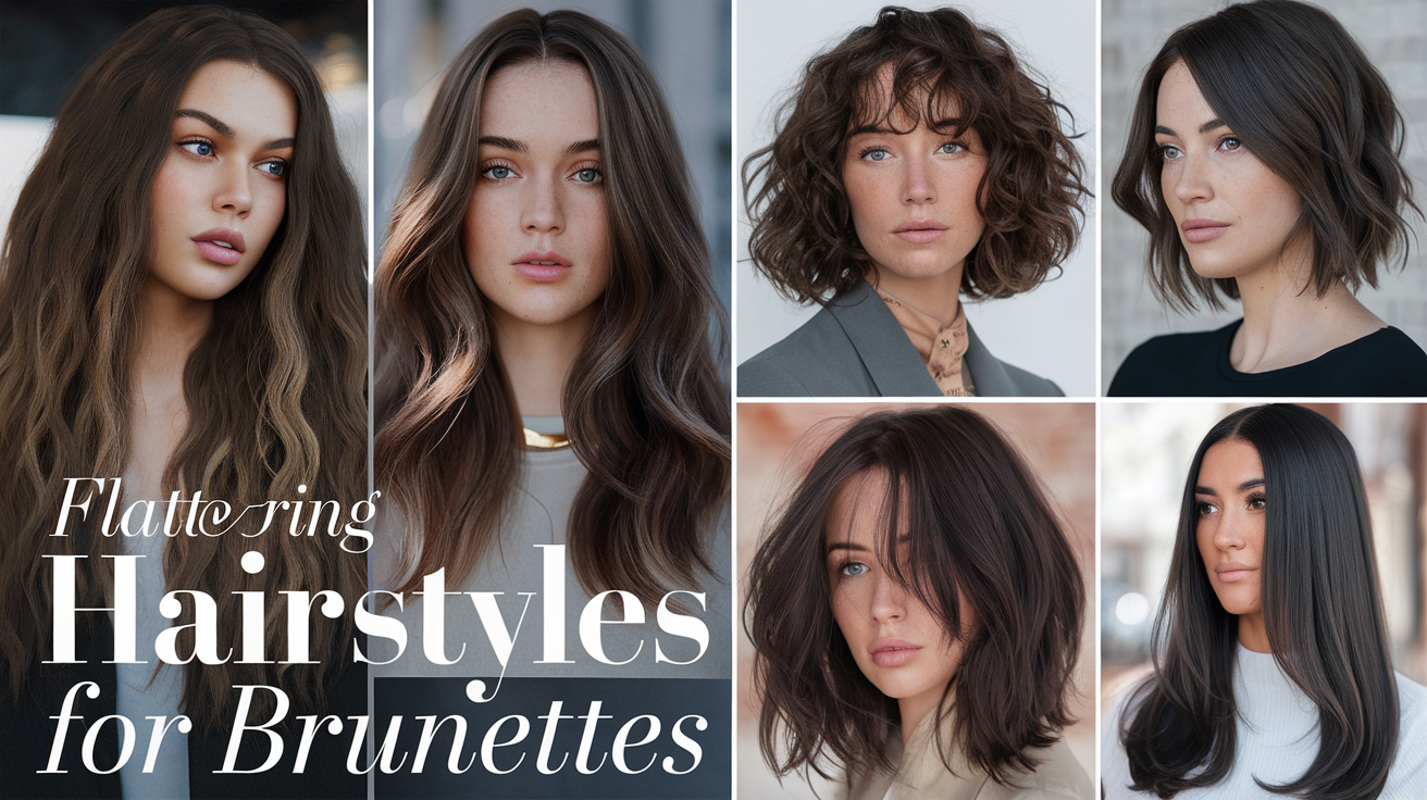 Flattering Hairstyles for Brunettes